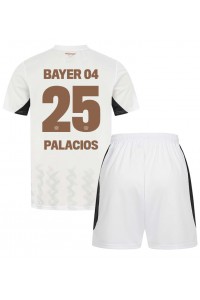 Fotbalové Dres Bayer Leverkusen Exequiel Palacios #25 Dětské Venkovní Oblečení 2024-25 Krátký Rukáv (+ trenýrky)